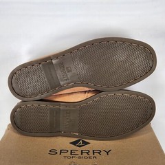 Size 6.5 Big Kids – Sperry Authentic Original Sahara A/O Boat Shoe – Tan Leather