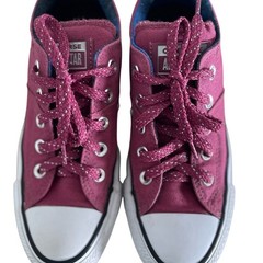 Converse All Star Low Top Womens Sneakers Plum Purple Galaxy Space Shoes Size 5