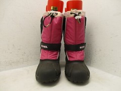 Sorel Black Pink Insulated Removable Liners Snow Boots Youth Size 5 NY1810-589