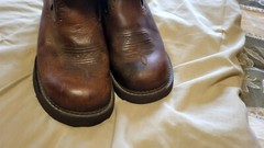 Justin Gypsy Boots 7.5B Brown Leather Pull On Beautiful Style And Great Comfort!