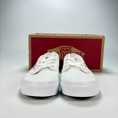Vans Atwood White Classic Canvas Lace Up Low Top Skate Shoes Sneakers Youth Sz 1