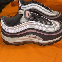 Nike Air Max 97 Pink Mocha Brown Sneakers, Size 5Y 921522-200