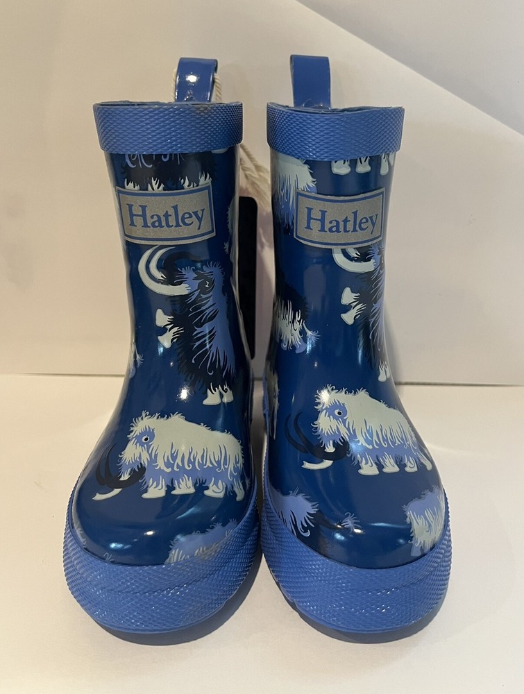 NWT- Hatley Classic Kids Woolly Mammoth Rain Boots Size 5 Adorable!