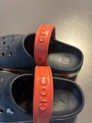 Crocs Kids Crocband Micky Mouse Clogs Size J1 Unisex Blue With Red Strap