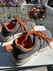 PRO PLAYER KIDS GRAY & ORANGE, SIZE 12M, MESH W/ORANGE LACES, EXCELLENT CLEAN A+