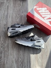 NIKE AIR MAX 90 LEATHER GS ANTHRACITE DARK GREY BLACK CD6864-015 SIZE 4.5Y