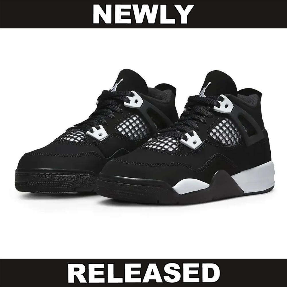 Air Jordan 4 Retro ‚White Thunder‘ FV4537-001 Preschool PS Sizes New in Box