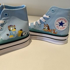 Converse X Bluey Chuck Taylor All Star EVA Lift Junior High Top Blue US11 UK10.5
