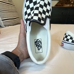 Vans Classic Slip-On Checkerboard Canvas Slip-On Low Top Kids US 6.5