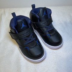 TD Nike Jordan Flight 45 High Kids Black Blue Toddler CI5761-004 NEW Size 9c