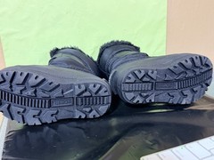 Sorel Kids Black Boots Snow Commander Black Charcoal Insulated Size 9