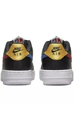 NIKE AIR FORCE 1 LV8 EMB NBA (GS) BLACK-GYM RED SZ 6Y-WOMENS SZ 7.5 [DN4178-001]