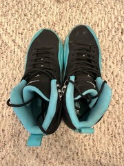 Nike Air Jordan 12 Retro Hyper Jade Black Teal Size 6Y / Women’s Size 8