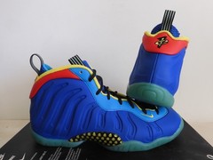 Nike Little Posite One Foamposite (Gs) Game Royal Blue-Yellow Sz 6Y [DQ0376-400]