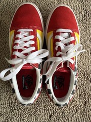 Size 3 (PS) – VANS Old Skool ComfyCush Low Flame Checkerboard