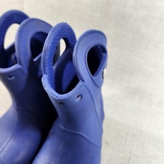 Crocs Blue Handle It Rain Boots Child Kids Size C6 Waterproof Pull On Shoes