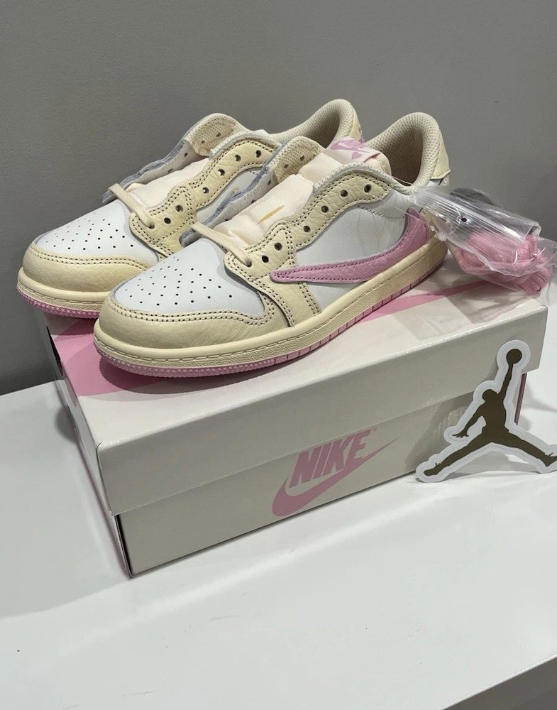 Jordan 1 Retro Low OG SP x Travis Scott Shy Pink (PS) – Size 3Y