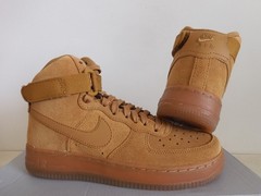 Nike Air Force 1 High LV8 3 (GS) Wheat-Wheat-Gum Light Brown Sz 5Y [CK0262-700]