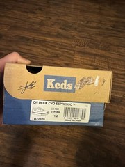 Keds On Deck Espresso Memory Foam Lace Kids Shoes Sz: 11M