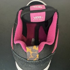 VANS Knu Skool Junior’s Leopard Pop Black Pink Skate Shoes Casual Thick Tongue