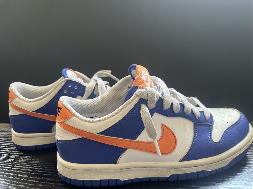 Nike Dunk Low GS Knicks Blue Joy Orange White FN7783-400 Size 5Y Preowned