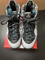 Nike Little Posite One GS „Graffiti“ Wolf Grey Blue 644791-009 Size 6y