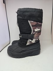 L.L. Bean Northwoods Winter Pac Kid’s Size 12 Black Snow Boots camo