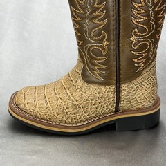 Cody James Gator Print Western Boot Tan Youth Size 9 *LEFT ONLY* Cowboy 43871