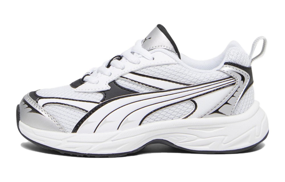 Puma Morphic Basic Little Kid Feather Grey Black 394378-02