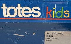 Totes Boys Size 2 David Winter Snow Boots Cold Weather Waterproof Gray