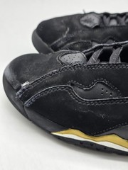 Jordan Air Shoes Kids 3Y Black Gold true flight Basketball Sneakers 343796-017
