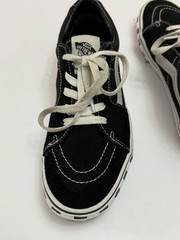 Vans Old Skool Checkerboard Black White Skate Shoes Juniors Size 6 EU 38