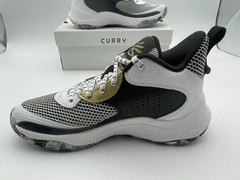 Under Armour GS Curry 3Z 24 Black White Gold Shoes Size 5 Youth Unisex NEW w/Box