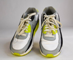 Nike Air Max 90 OG VOLT Gray Neon Green Yellow CD6864-101 | Boys Size 6Y