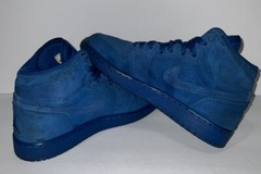 2017 Nike Air Jordan 1 Retro High Team Royal Suede Youth SZ 6Y ( 705300-404 )