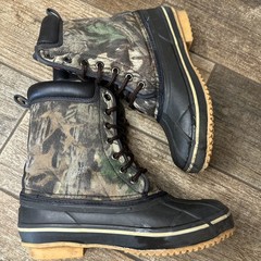 Timber Wolf Thermolite Boys 7 Camo Duck Boots Water Resistant Lace Up Insulated