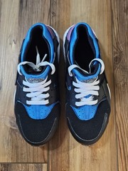Nike Huarache Run GS E Black/Mint Foam-LT Photo Blue Size 6.5Y