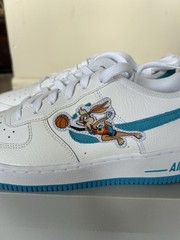 Nike Air Force 1 Low Space Jam Lola Bunny 7Y Womens 8.5 Blue White DM3353-100