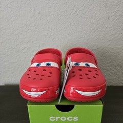 Crocs Classic Clog Lighting McQueen Size J1 Kids 209381-610 NEW With Tags