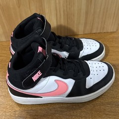 Size 2 (PS) – Nike Court Borough Mid 2 Black Sunset Pulse