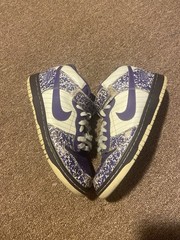 Nike Dunk Mid Purple Notebook 2008 Shoes Size 6y Womens 7.5 Rare Sneakers