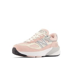 New Balance Kids‘ 990 V6 Lace-Up Sneaker – Pink Haze/White