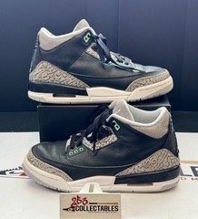 Nike Air Jordan 3 Retro Green Glow DM0967-031 5.5Y/7W GS Used w/ Box