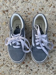 vans old skool kids Gray Size 12