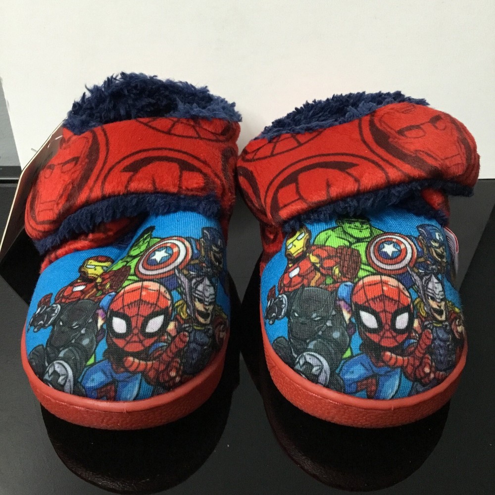 Marvel Super Hero Adventures Avengers Kids SlipOn Strap Slippers Size US 8/EU 25