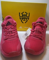 Adidas Donovan Mitchell Crayola D.O.N 2 J Power Pink Red Grade School Size 6.5Y