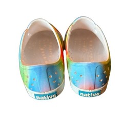 Native Jefferson Sugarlite rainbow tie-dye Slip On Shoes Toddler Size 11