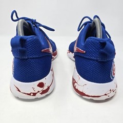 Nike Roshe Run Custom Sneakers Chicago Cubs Theme Youth Size 7