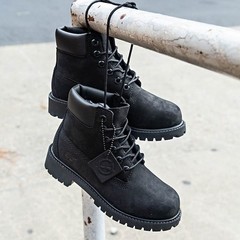 Timberland Youth Premium 6in Boot Size 2 Black TB012707 001
