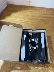 11C-Nike Air Jordan 4 Retro (PS) „White Thunder“ Black-White [FV4537-001]